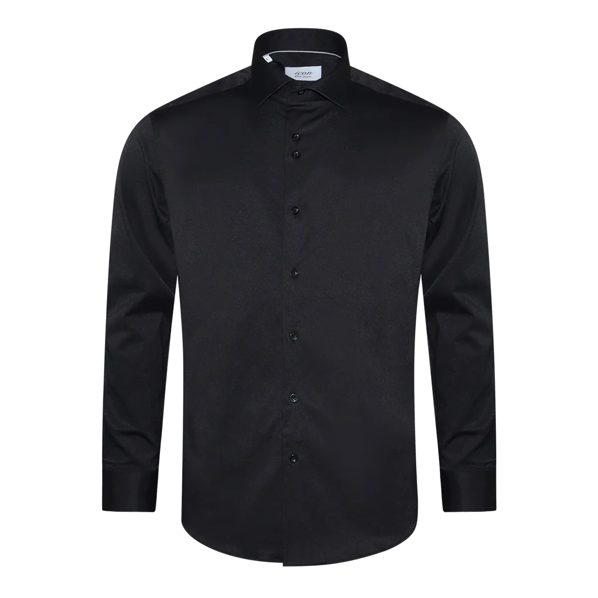 Icon Tapered Stretch Shirt Black