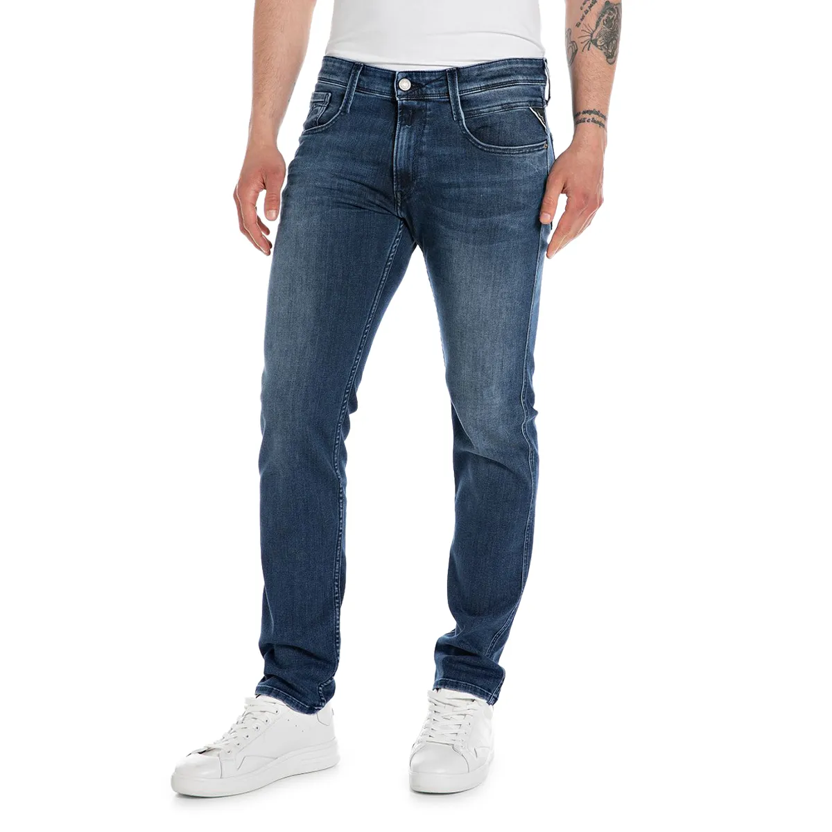 Replay Anbass Hypyerflex Jean Dark Indigo