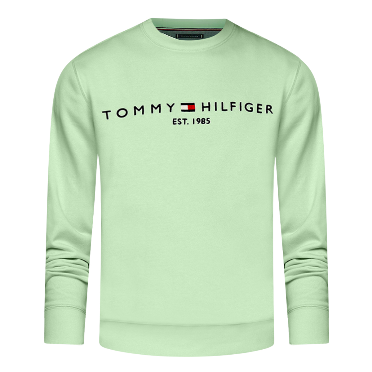 Tommy Hilfiger Logo Sweatshirt Mint Gel Ejmenswear Store