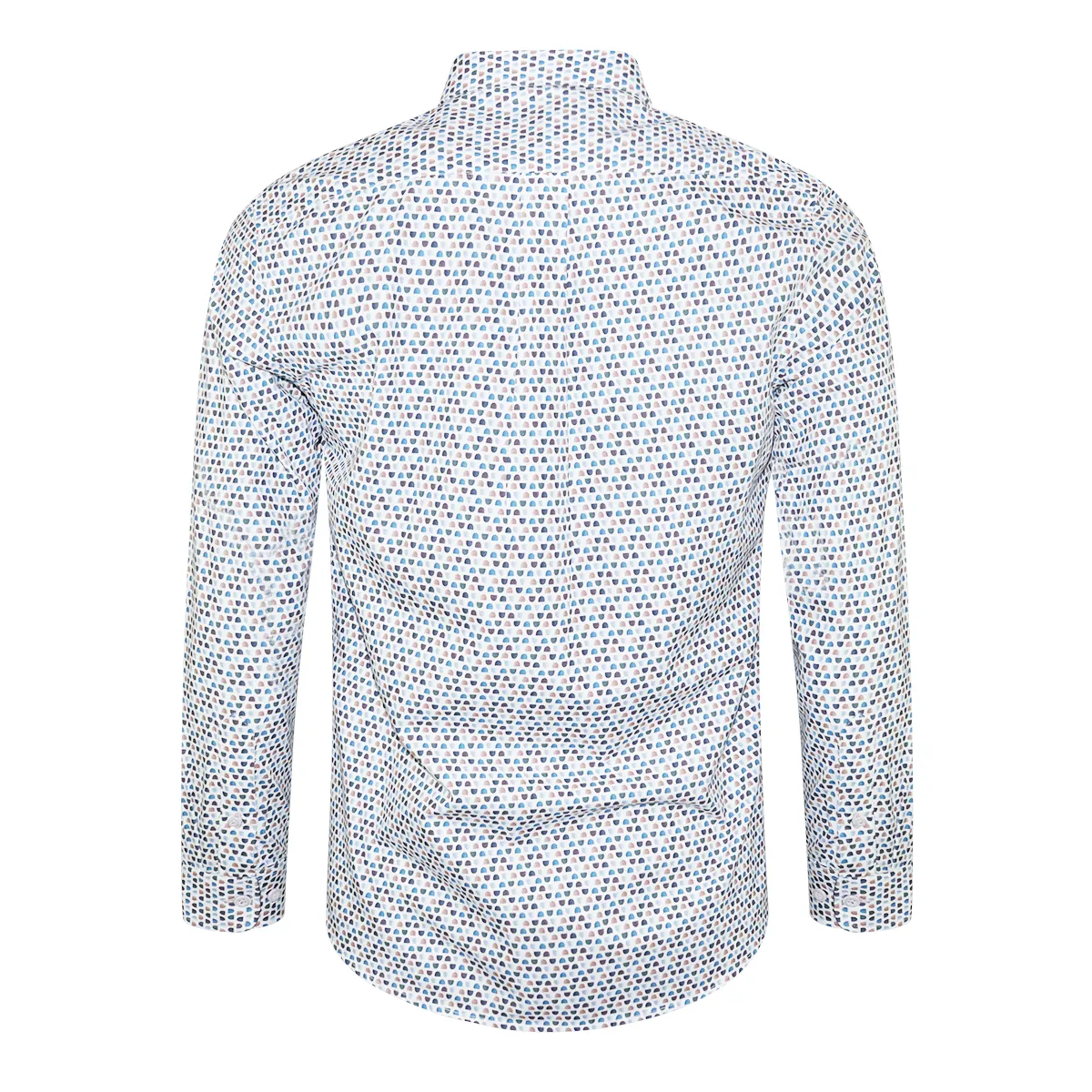 Salt & Lime Printed Poplin Shirt White