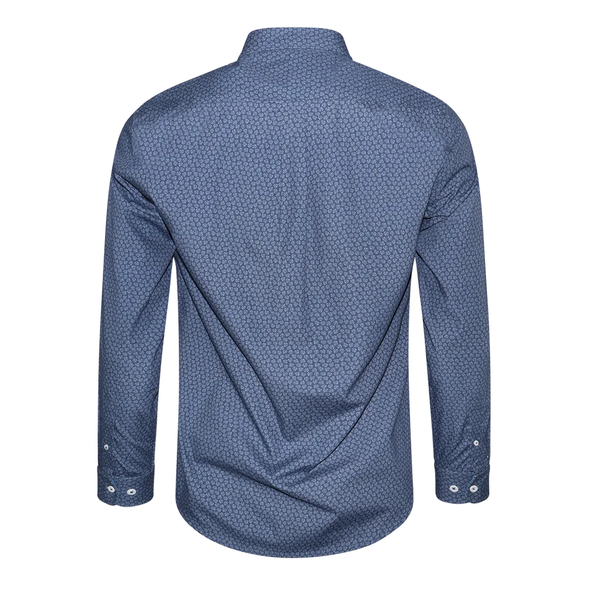 Salt & Lime Leaves Poplin Shirt Navy