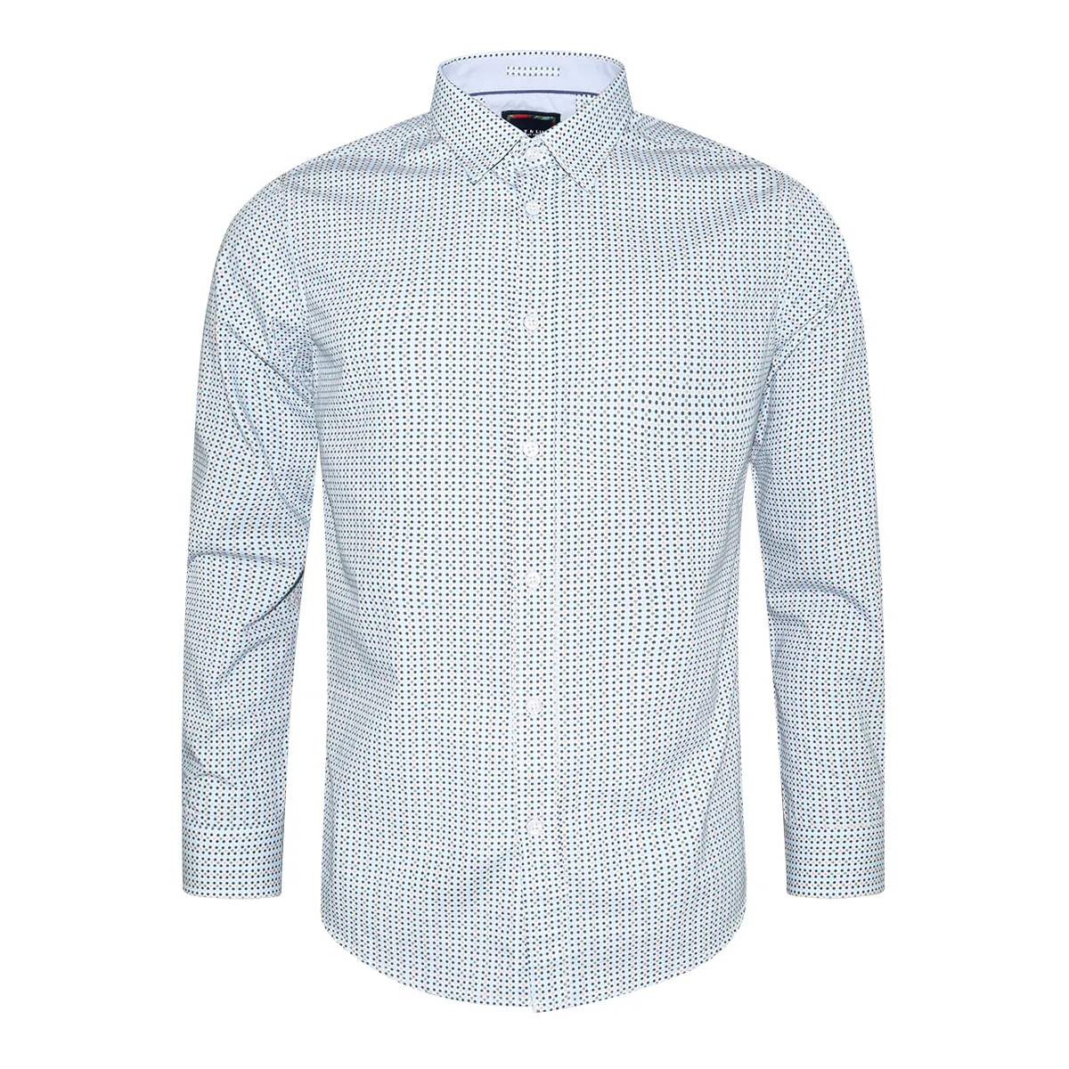 Salt & Lime Circles Poplin Shirt Blue