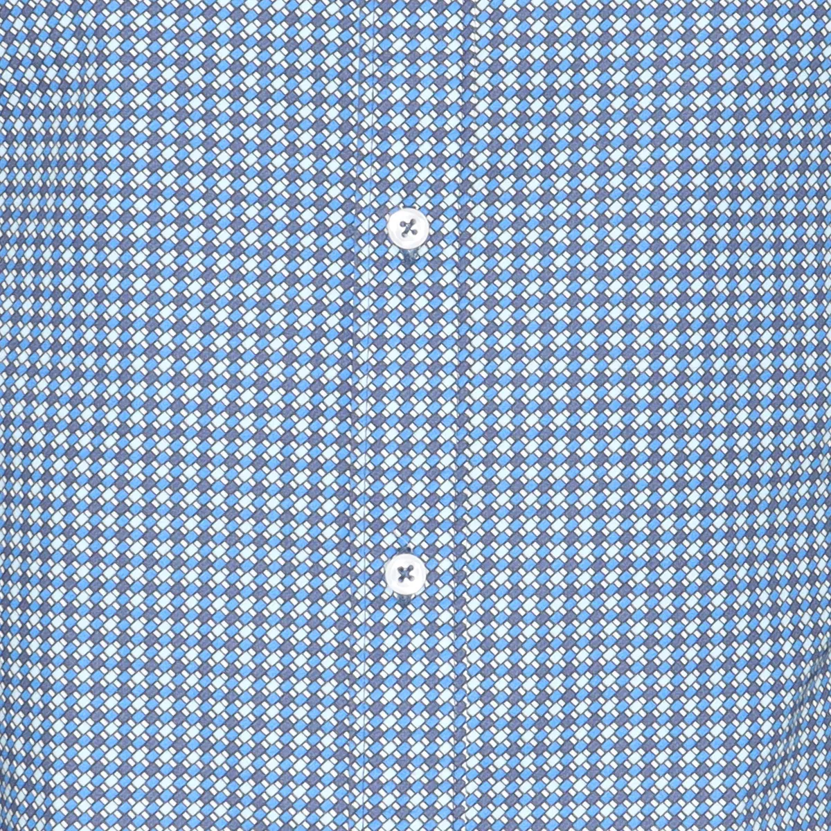 Salt & Lime Printed Poplin Shirt Blue