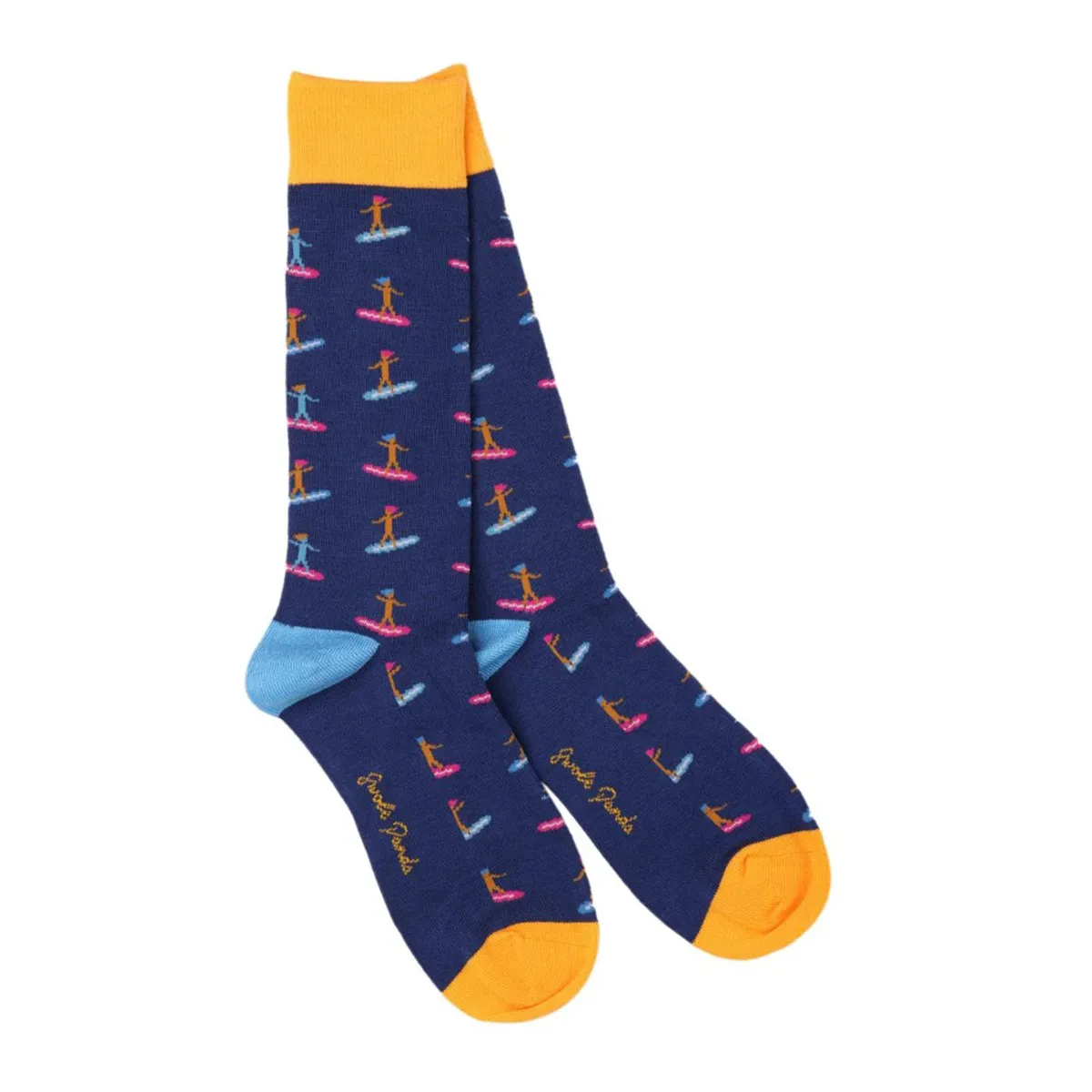 Swole Panda Surfer Socks Navy