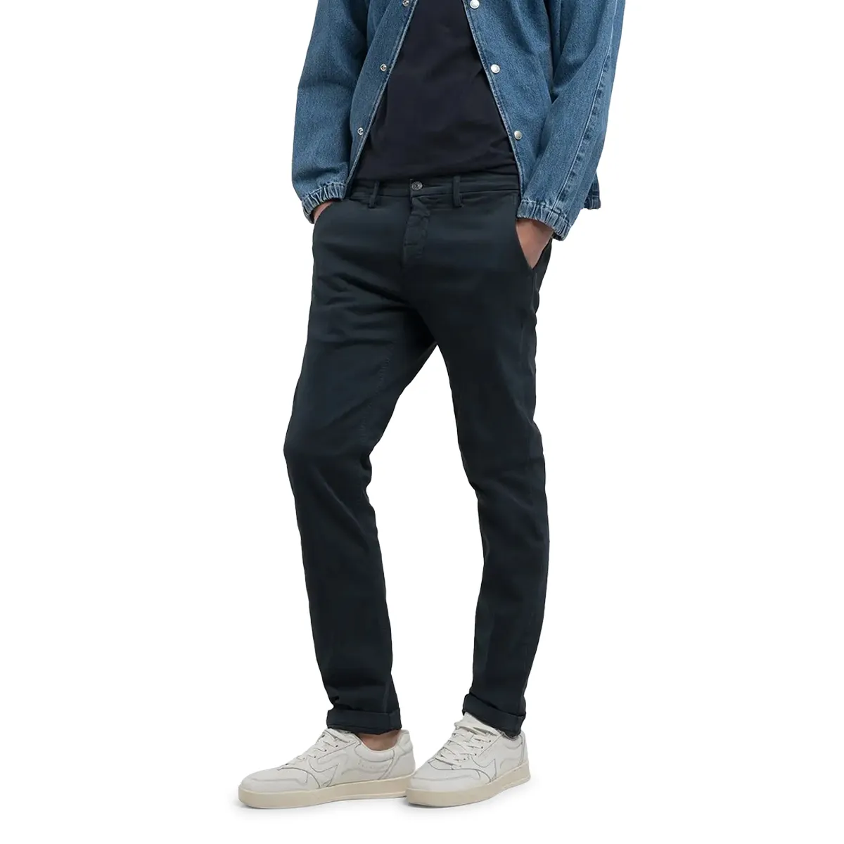 Replay Zeumar Slim Hyperflex Chino Navy