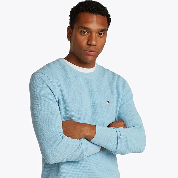 Tommy Hilfiger Ess Structure Crew Blue