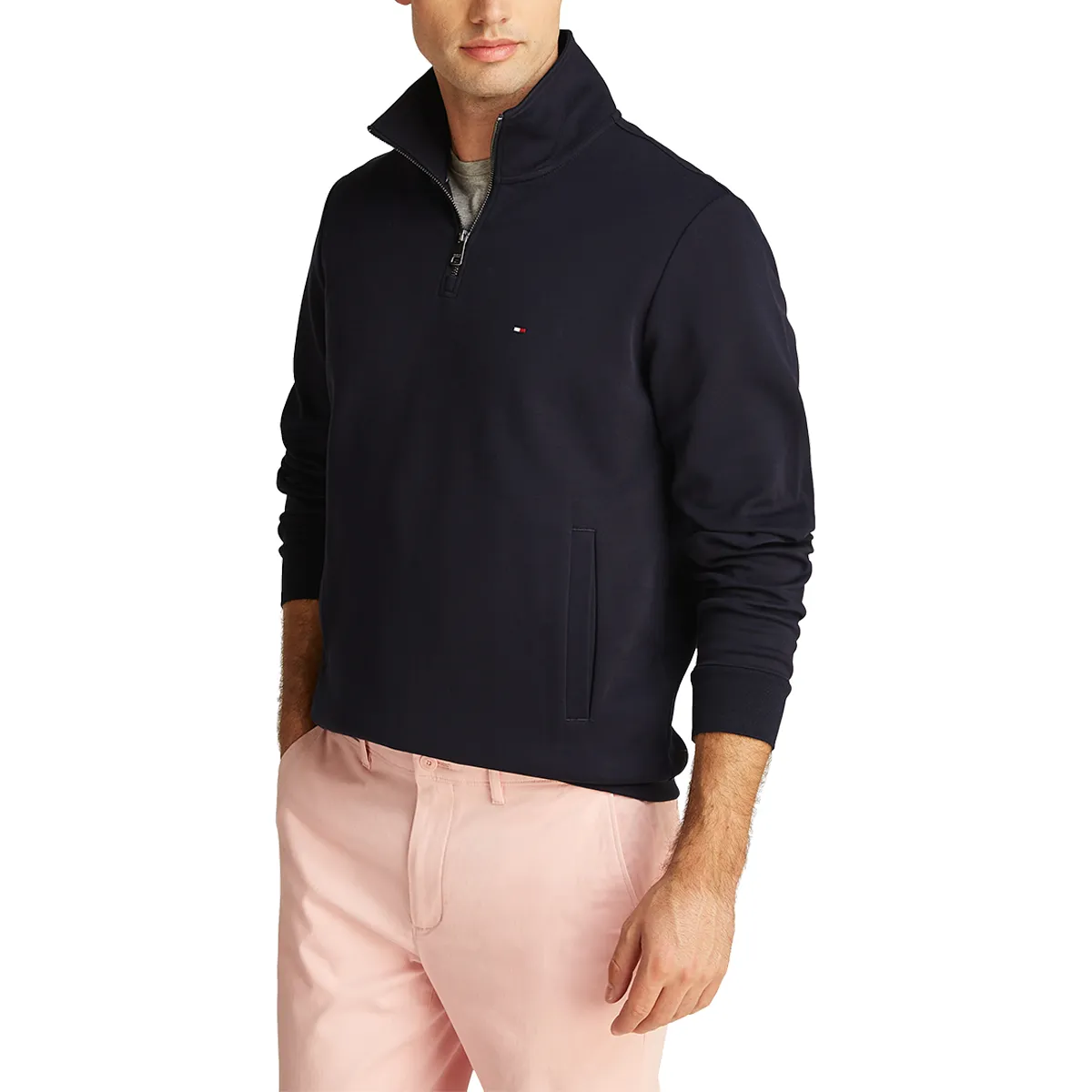 Tommy Hilfiger Ess Techno Half Zip Deser