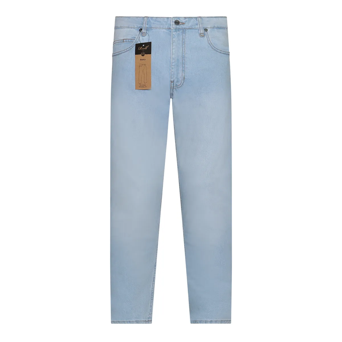 Reell Relaxed Tapered Fit Barfly Jeans Light Blue