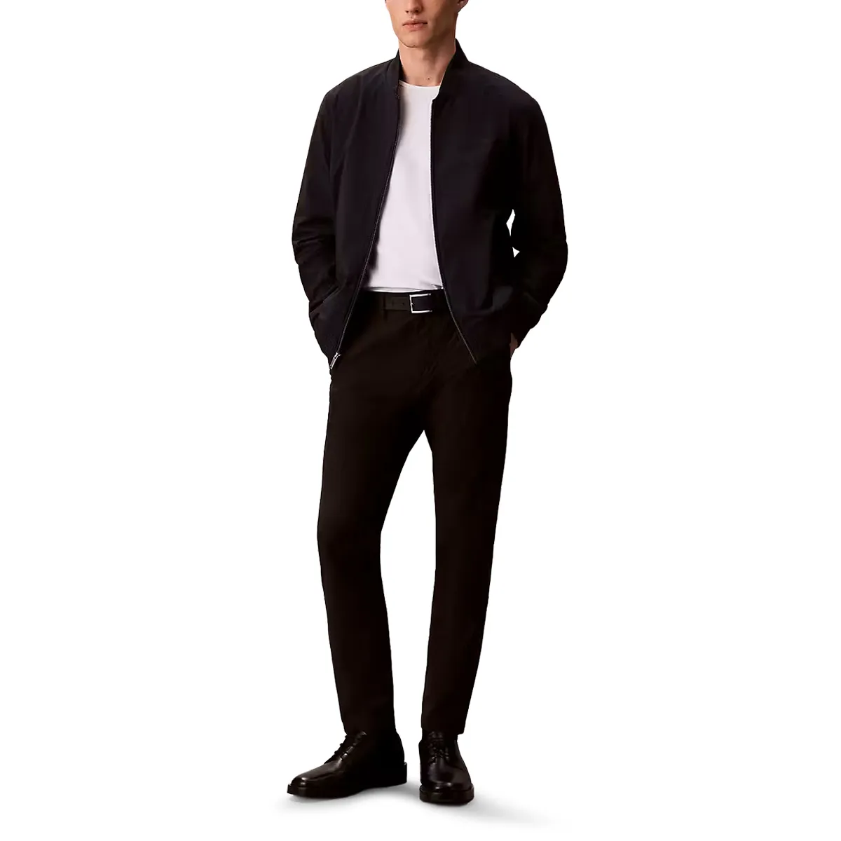 Calvin Klein LS Matte Bomber Jacket Sky
