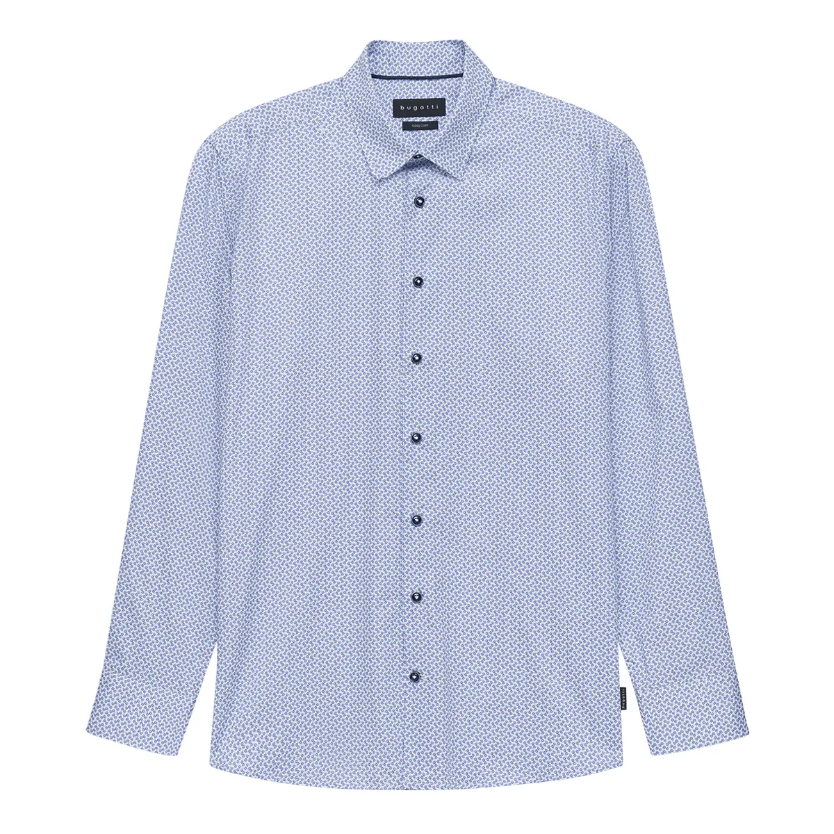 Bugatti LS Arrow Print Shirt Blue