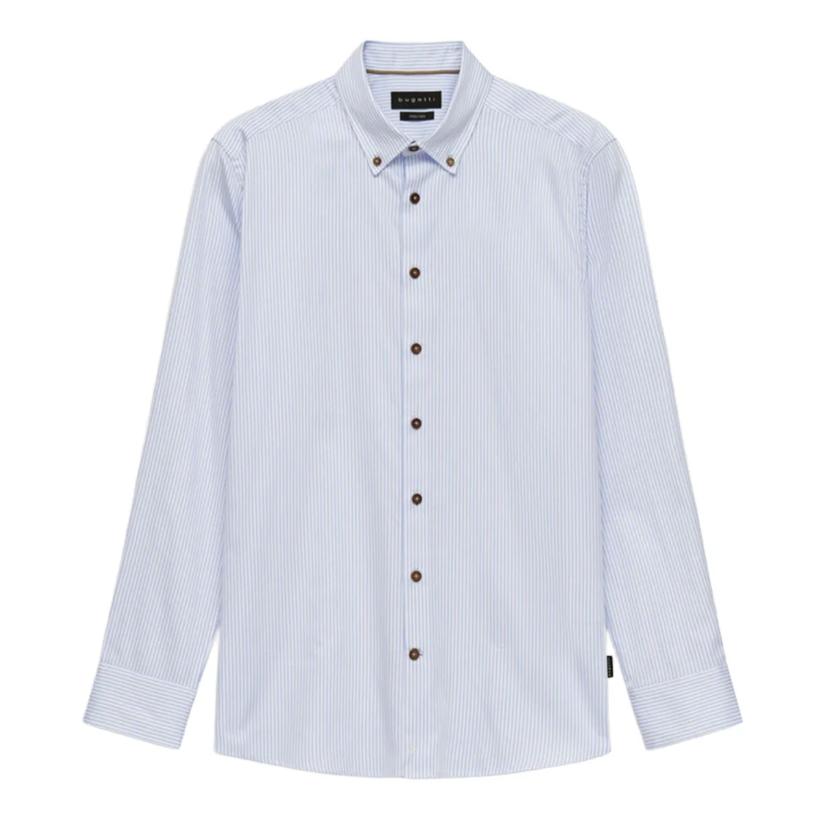 Bugatti LS Stripe Shirt Blue White - 320