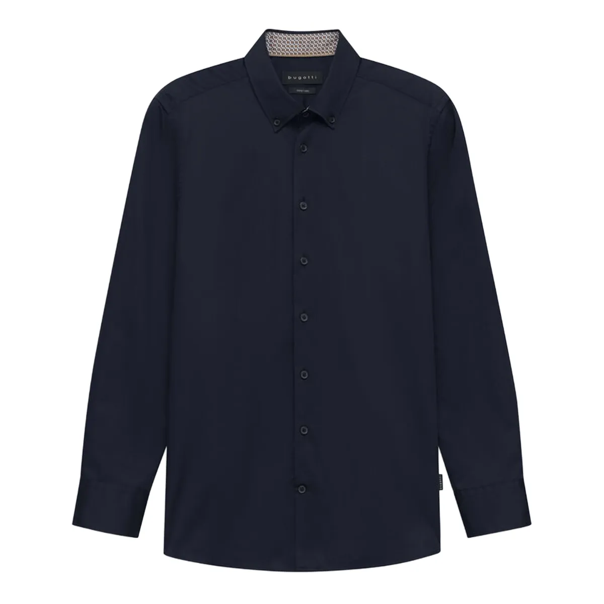 Bugatti LS Plain Shirt Navy 390