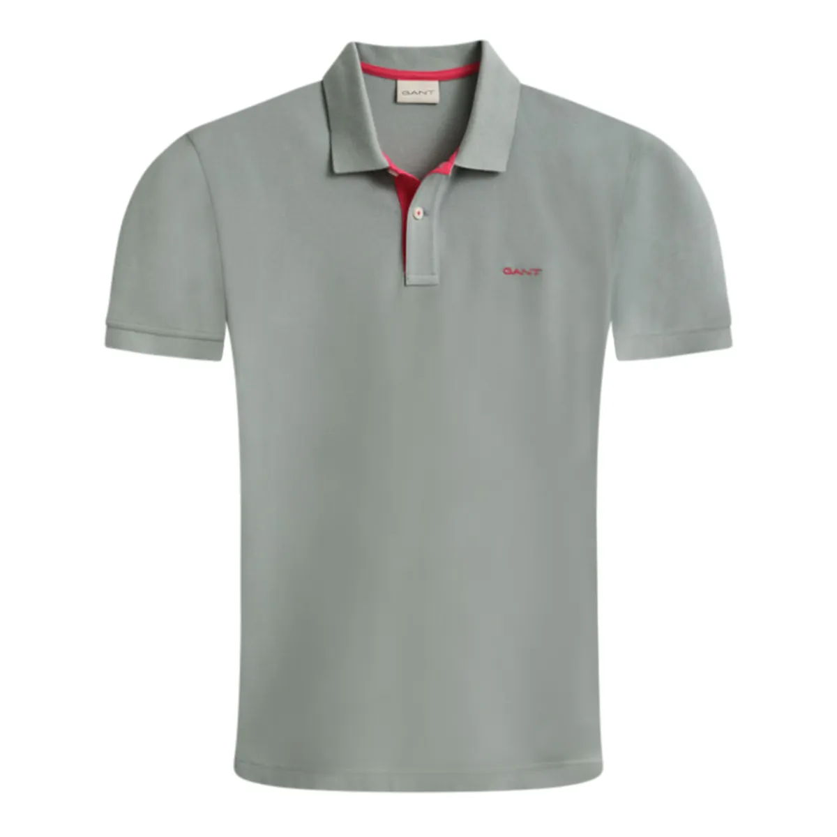 Gant Reg Contrast Pique SS Polo Ceramic Grey