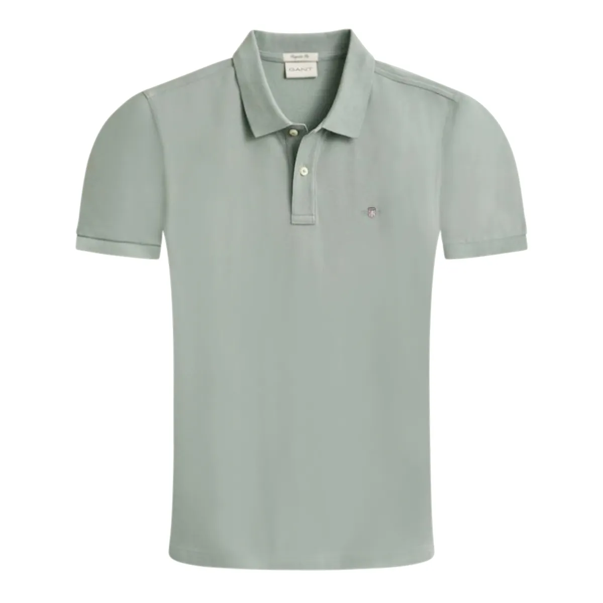 Gant Reg SS Shield Pique Polo Ceramic Grey