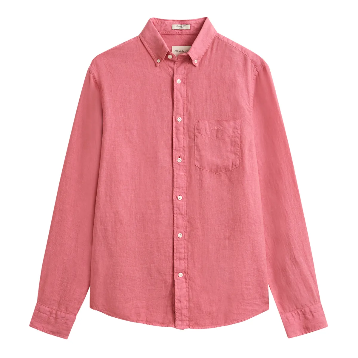 Gant LS Reg Dyed Linen Shirt Rose Pink