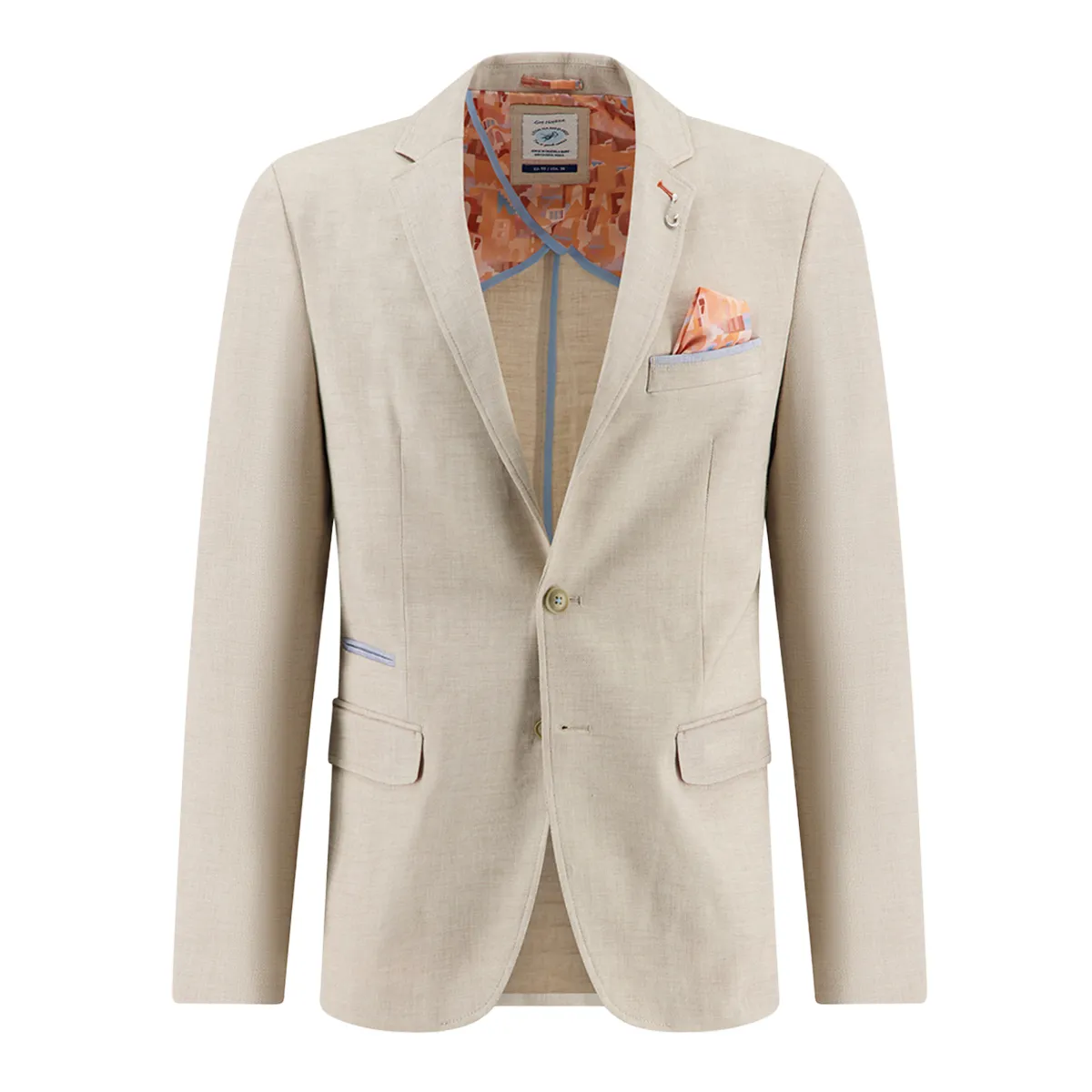 Fish Named Fred Linen Look Blazer Sand
