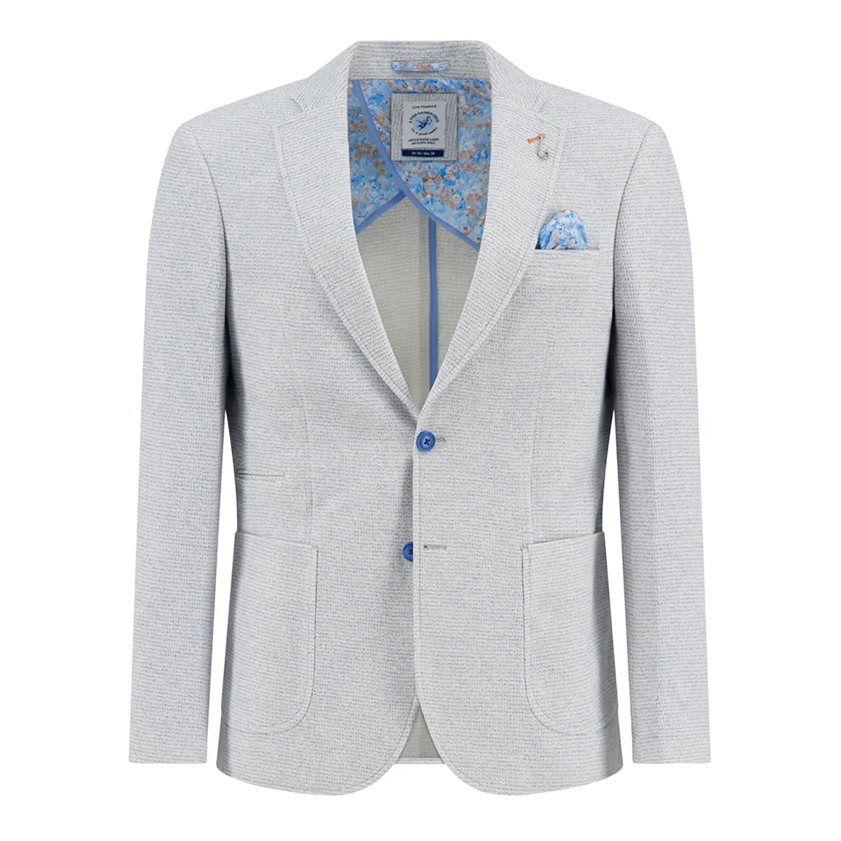 Fish Named Fred Blazer Boucle Light Blue