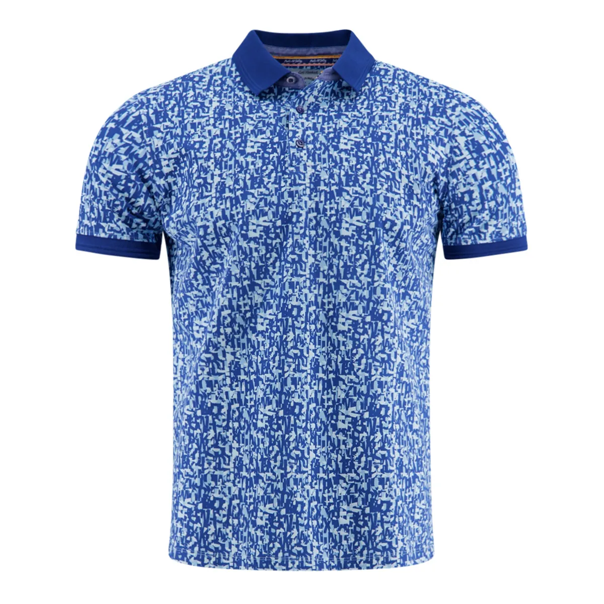 Fish Named Fred Letters Polo Cobalt Blue