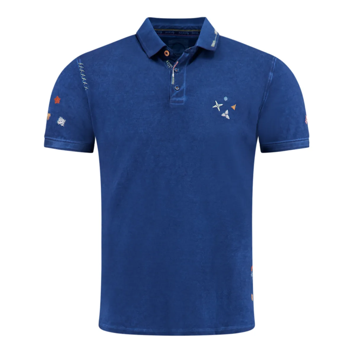 Fish Named Fred SS Polo Shirt Cobalt - 607