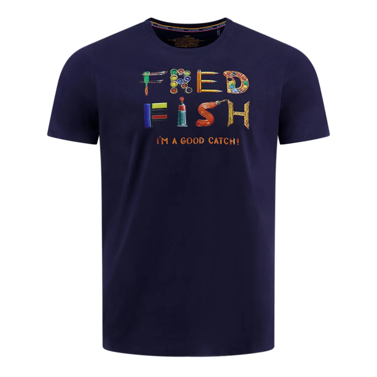 Fish Named Fred Fish T-Shirt Navy