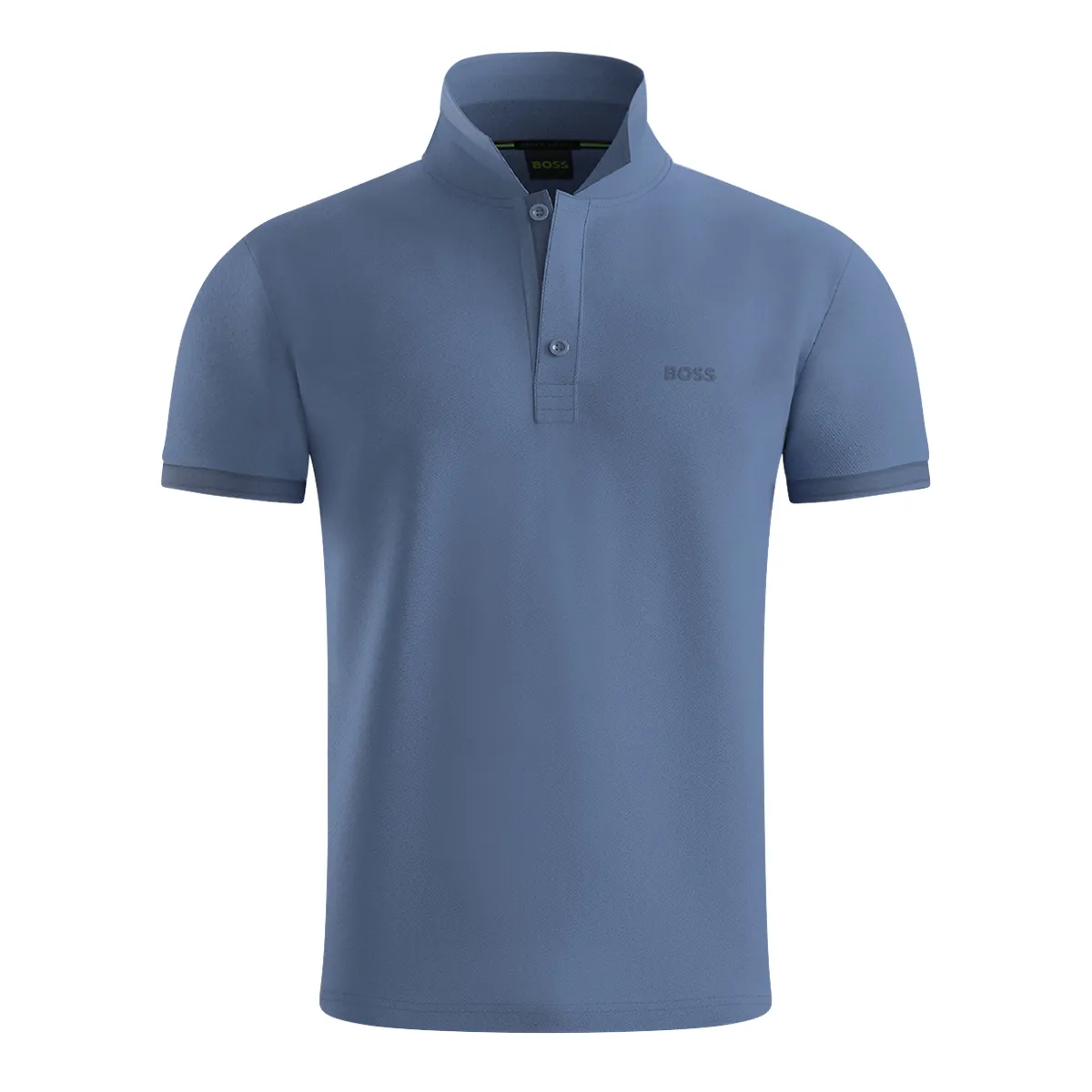 Boss Paddy Tipped Polo Shirt in Open Blue - 463