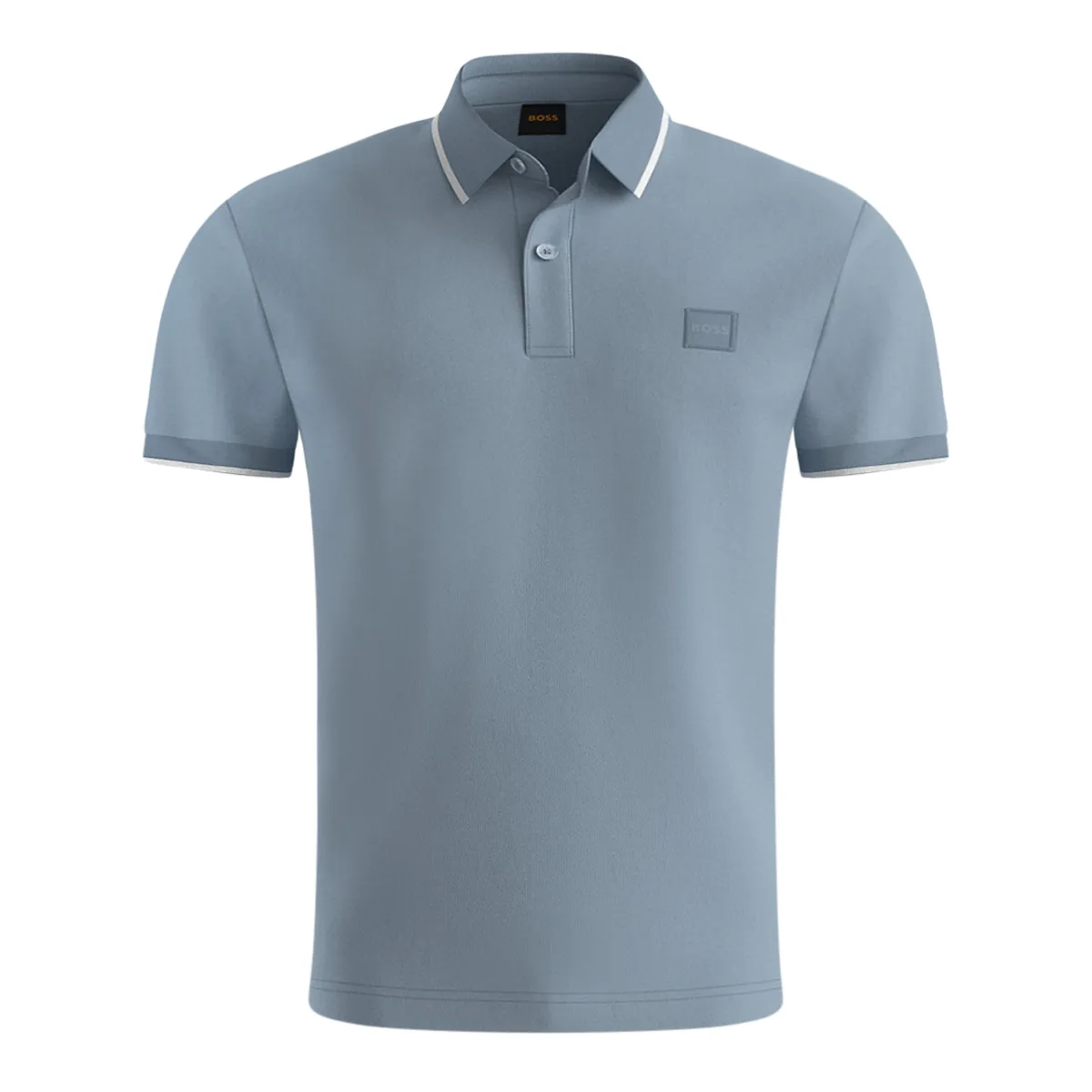 Boss Passertip Tipped Polo Shirt Light Blue - 458