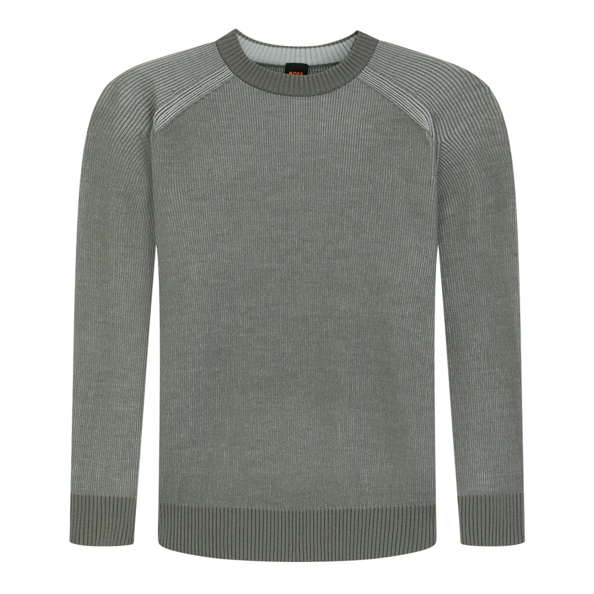 Boss Akajer Knit Crew Neck Open Grey