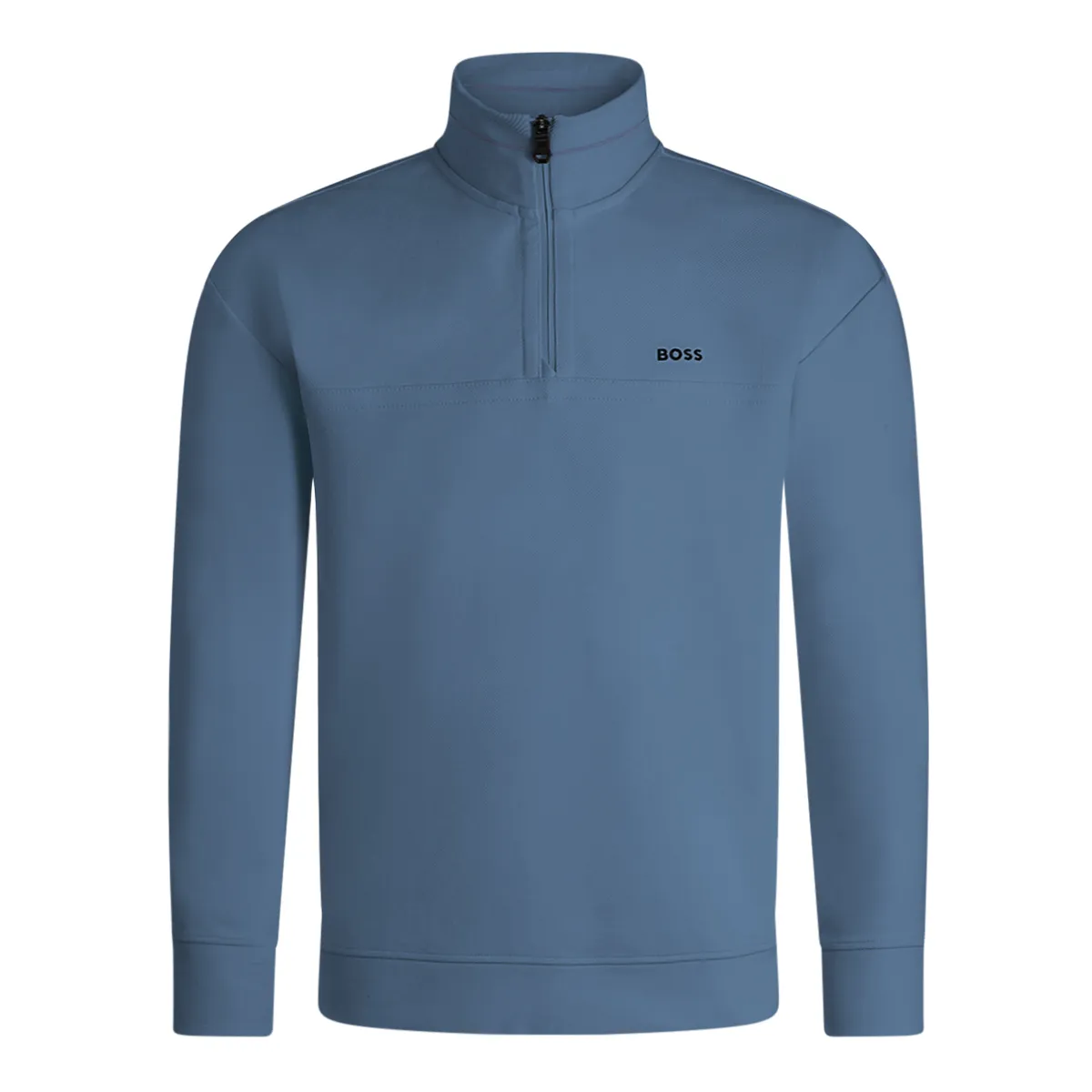 Boss SW Member Qtr Zip Zweat Light Blue
