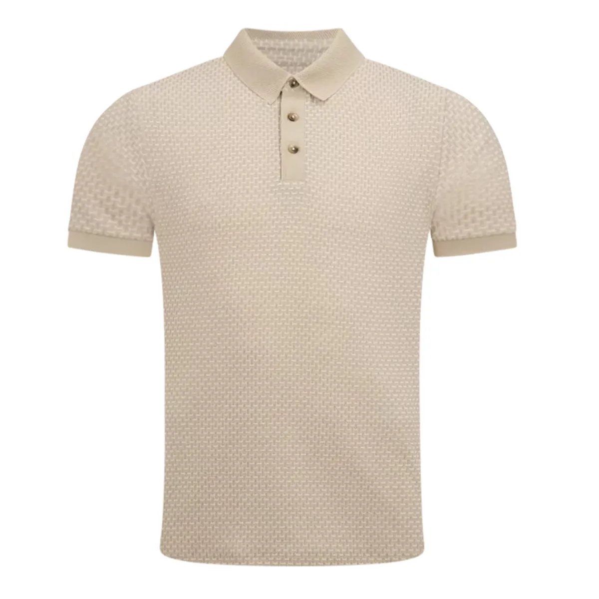 Remus Uomo SS Polo Shirt Beige - 92
