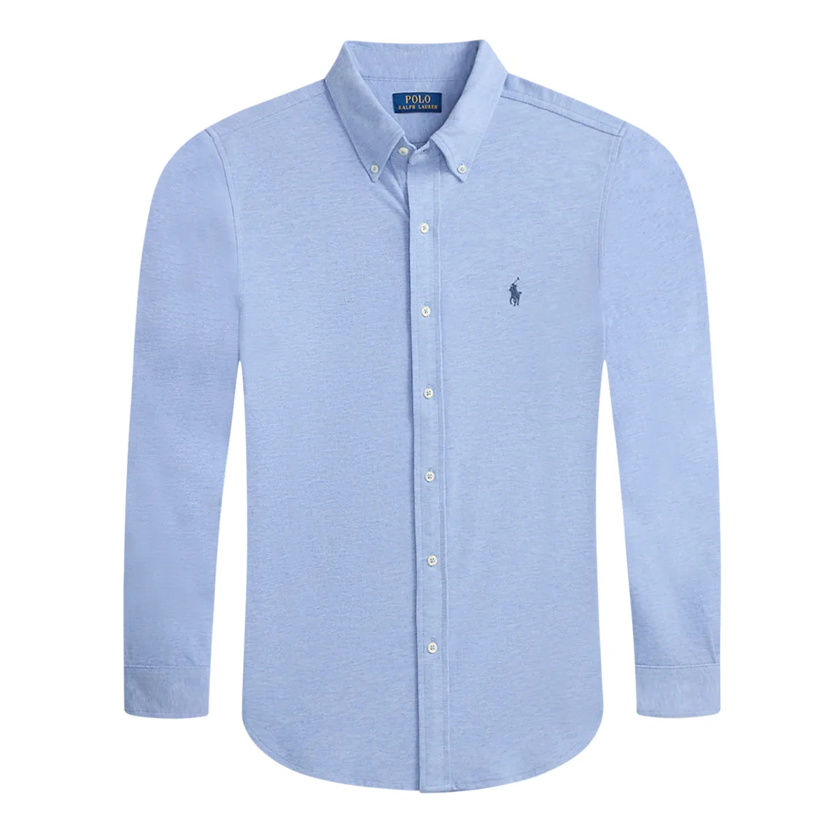 Ralph Lauren LS Knit Polo Shirt Blue - 154