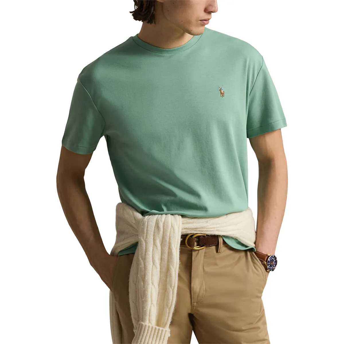 Ralph Lauren SS Pima Cotton T-Shirt Faded Mint