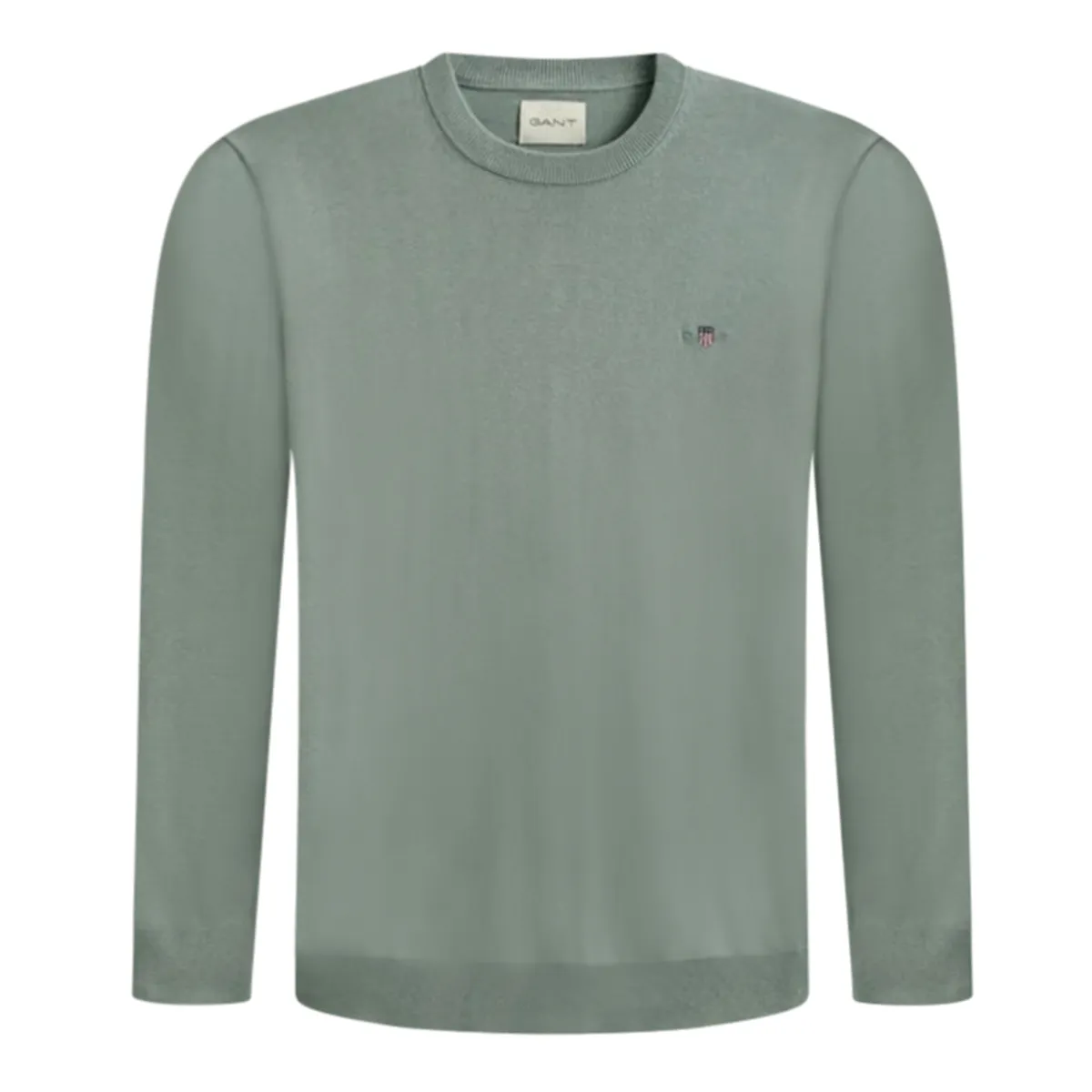 Gant Classic Cotton C-Neck Ceramic Grey
