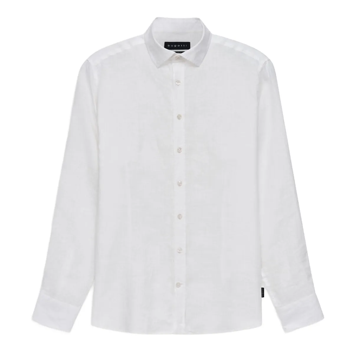 Bugatti LS Pure Linen Shirt White - 10