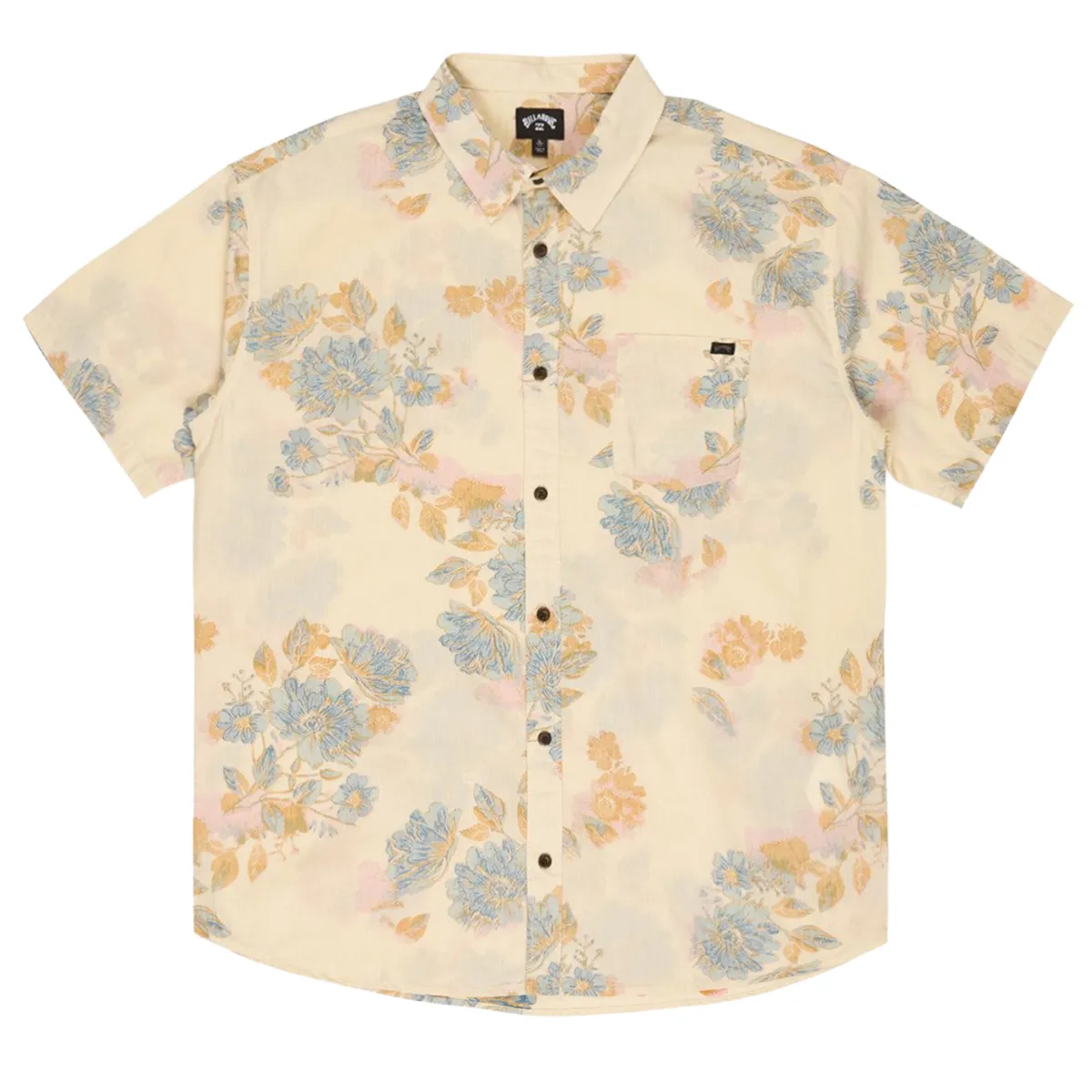 Billabong SS Flower Print Shirt Cream