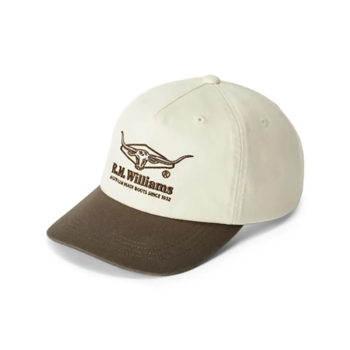 R.M.Williams Percy Twill Cap Smoke Blue