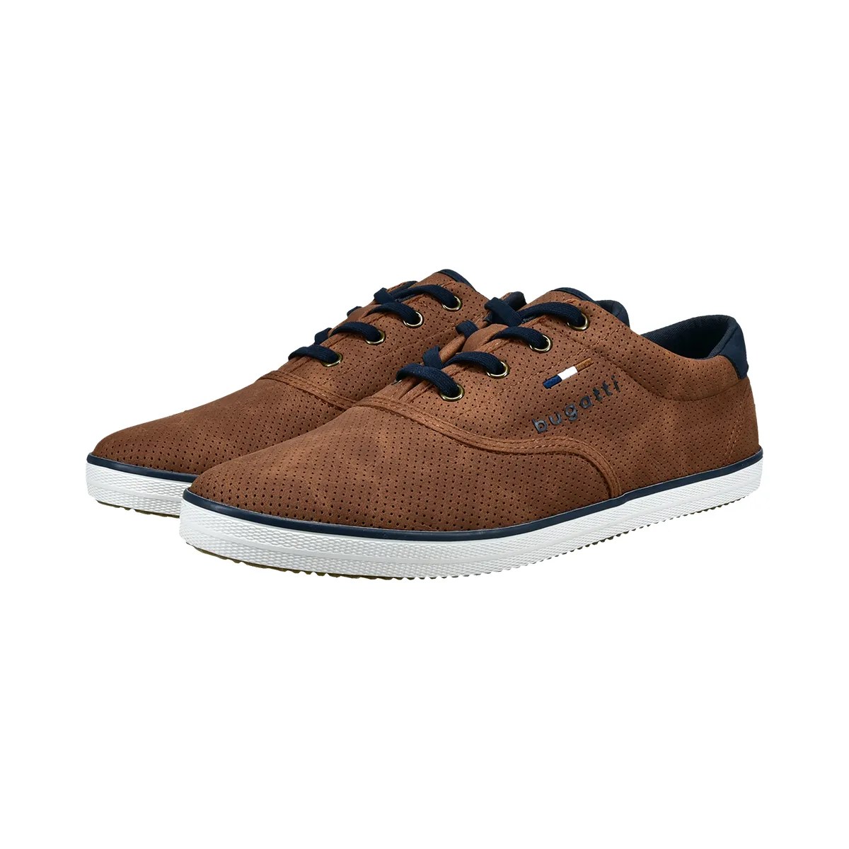 Bugatti Low Top Casual Trainer Cognac - 6341