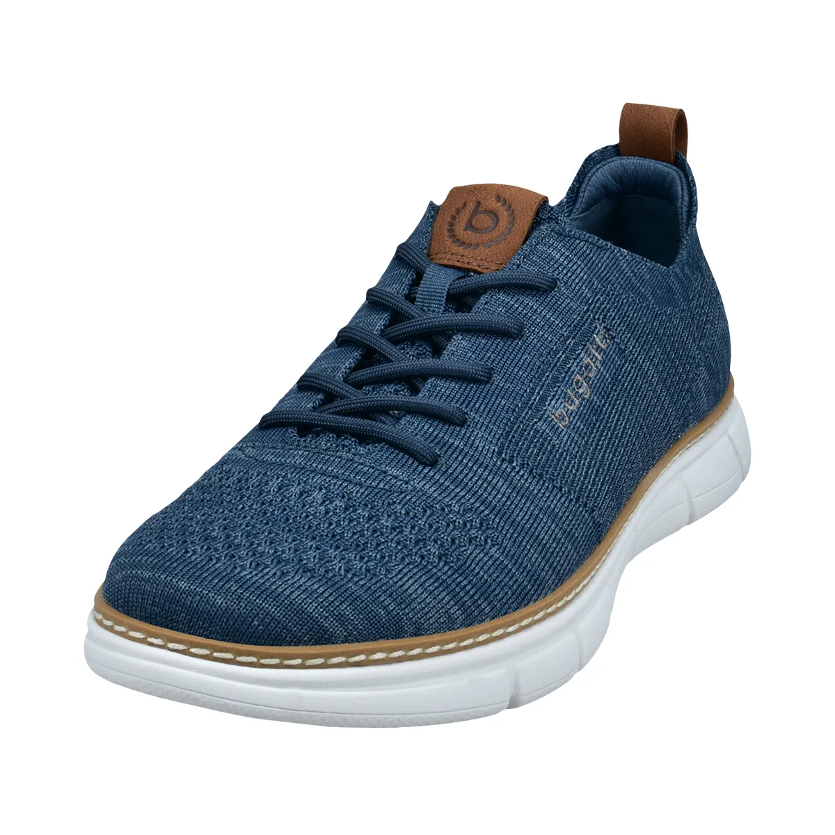 Bugatti Casual Canvas Trainer Blue - 4000