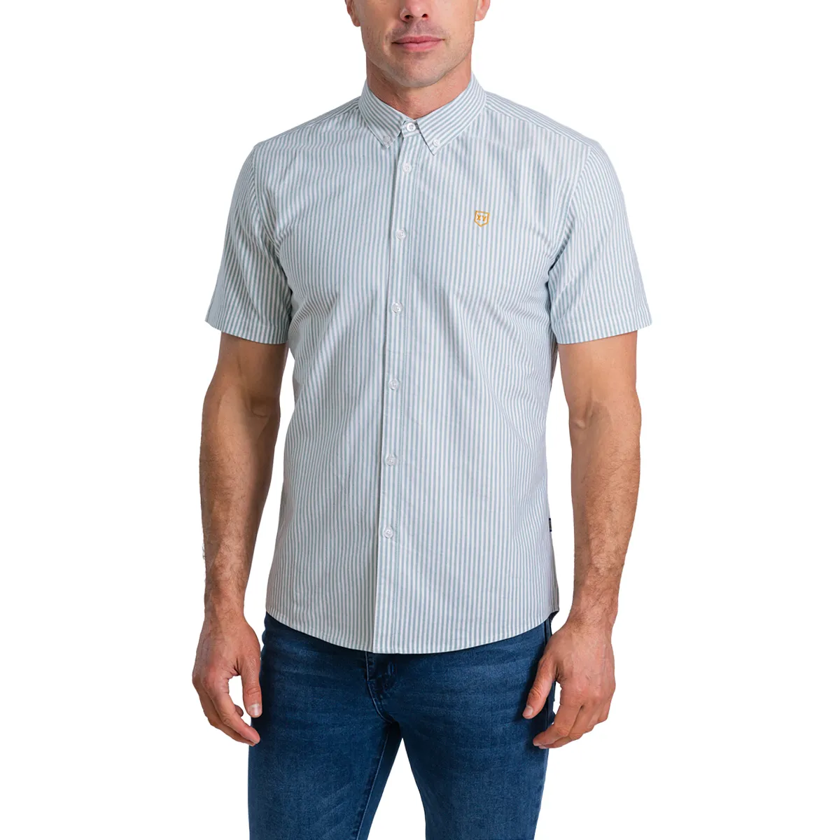 XV Kings SS Ballarat Striped Shirt Apple