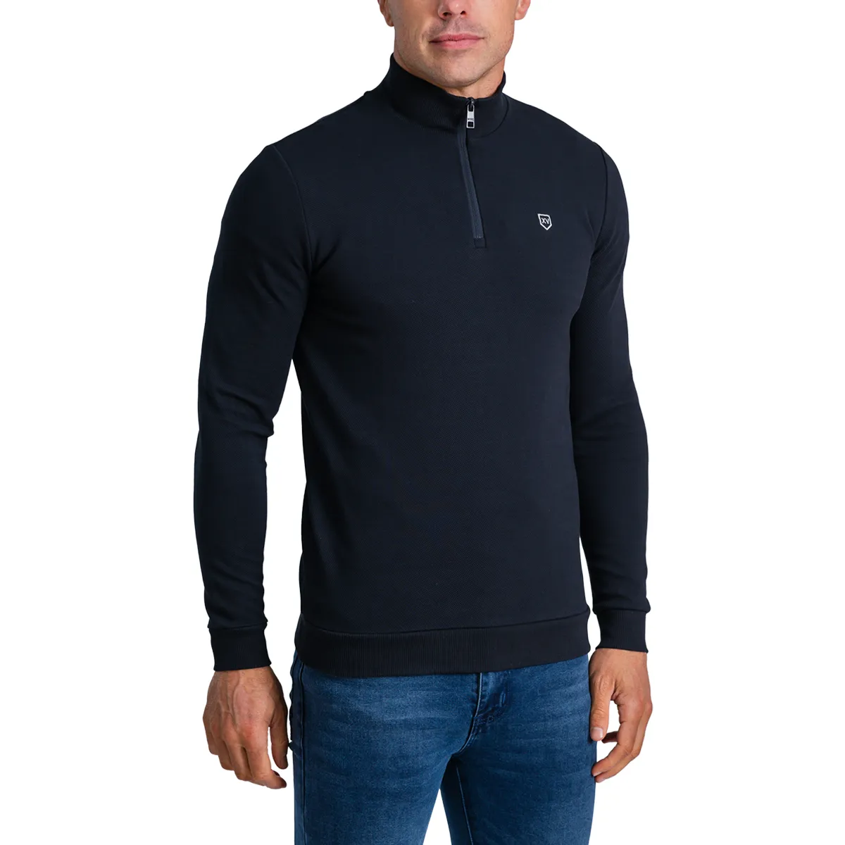 XV Kings Byron Bay Knit Half Zip Admiral
