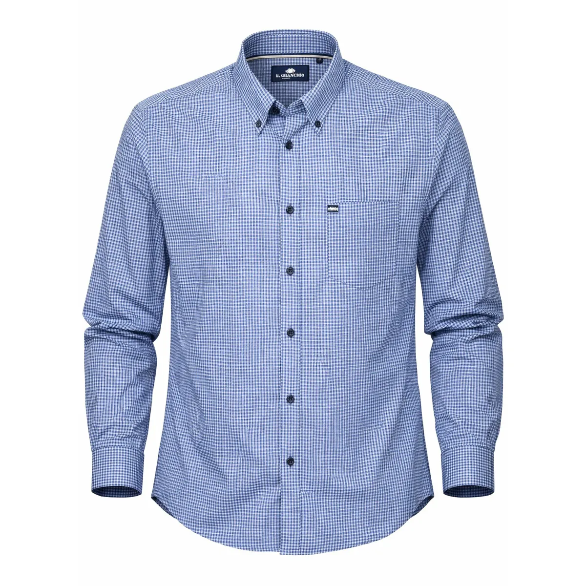 IL Granchio LS Diamond Print Shirt Navy - 485