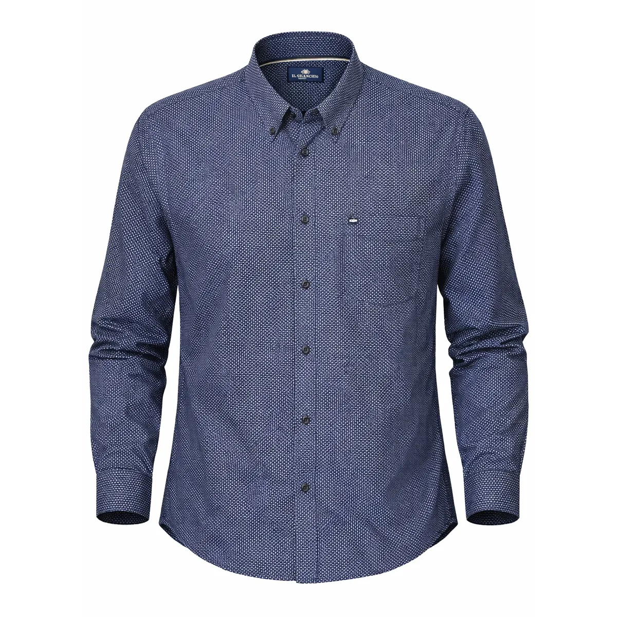 IL Granchio LS Arrow Print Shirt Navy - 528