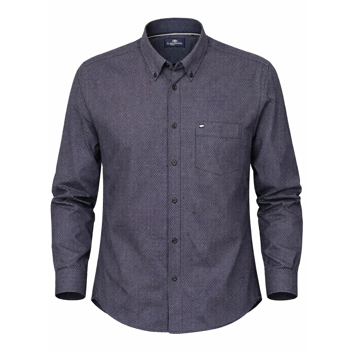 IL Granchio LS Arrow Print Shirt Navy - 529