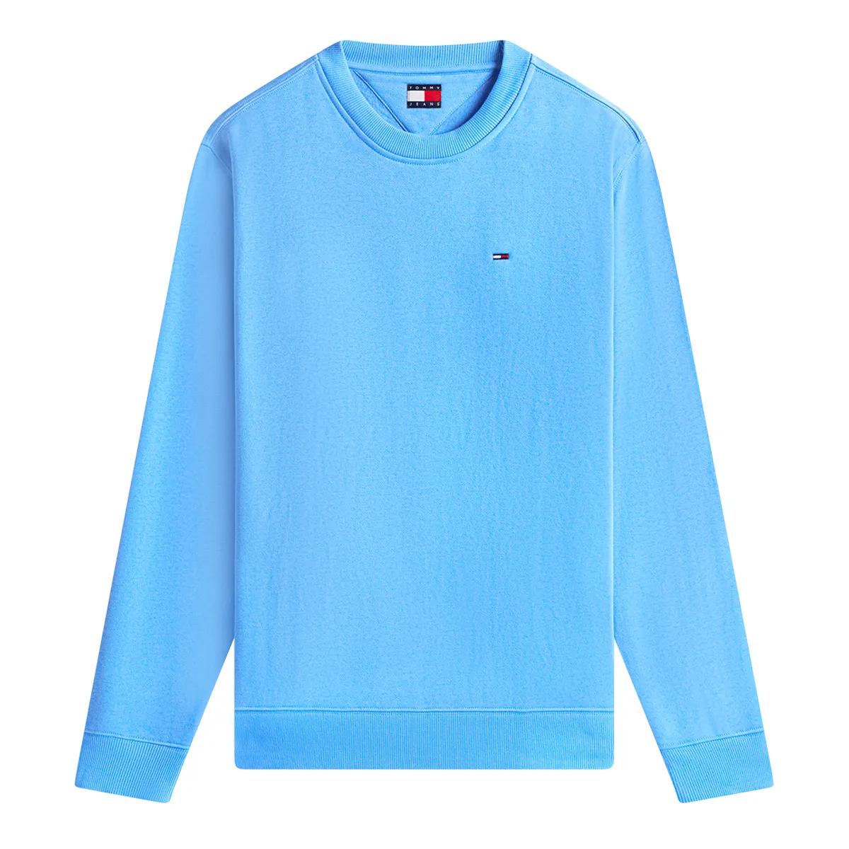 Tommy Jeans Reg S Flag CN Sweat Blue Twilight Blue