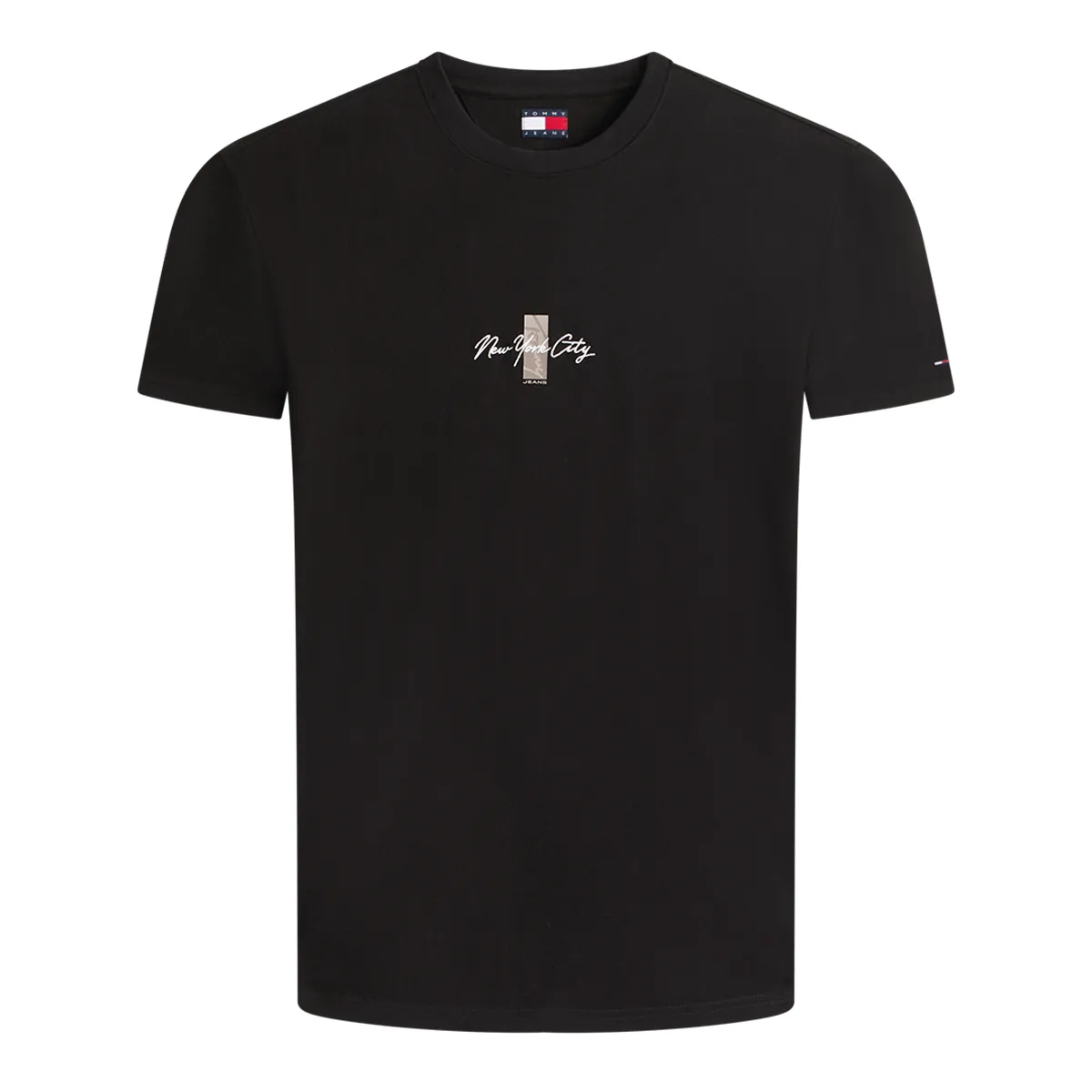 Tommy Jeans Reg Sign Block T-Shirt Black
