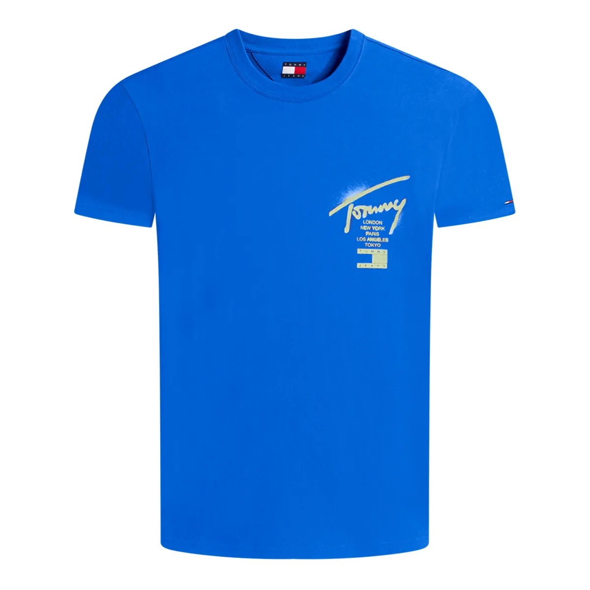 Tommy Jeans SS Reg City Sign T-Shirt Fizzy Blue