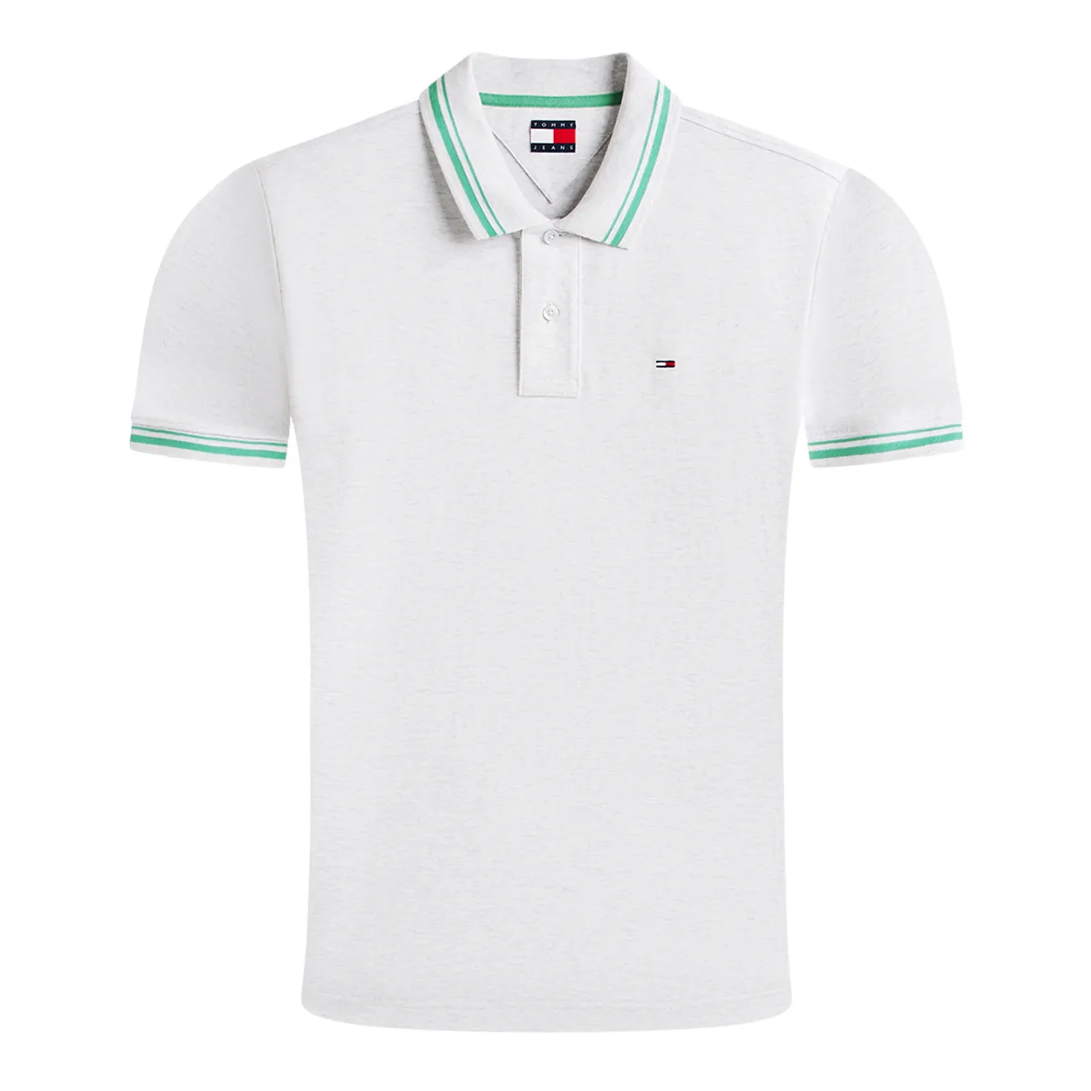 Tommy Jeans Reg SS Tipped Polo Grey Heather