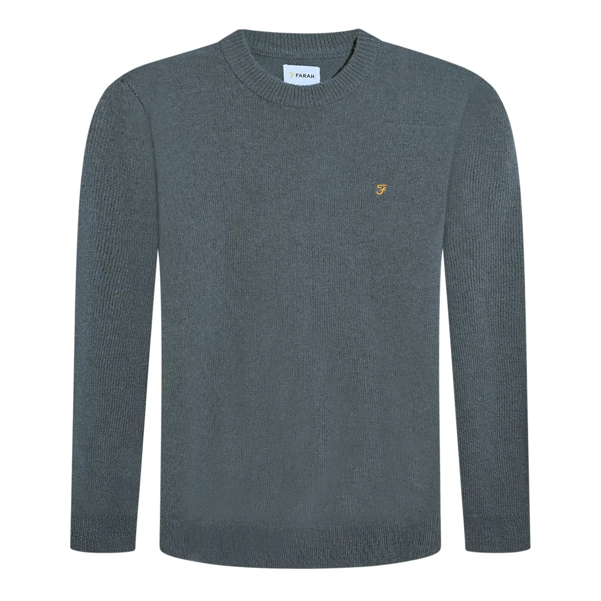 Farah Maidstone Knit Crew Sweat Grey Shade