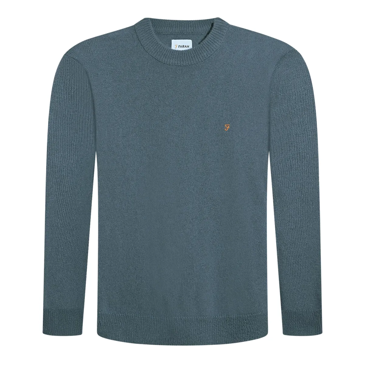 Farah Maidstone Knit Crew Sweat Chalk Blue