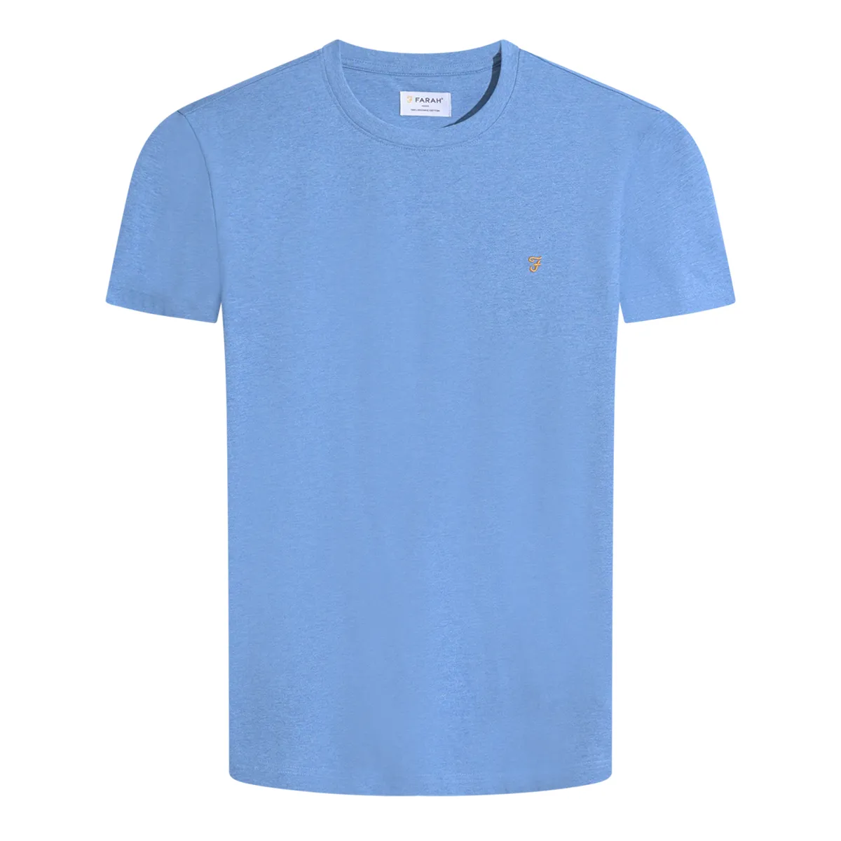 Farah Danny Reg SS T-Shirt Blue Tide