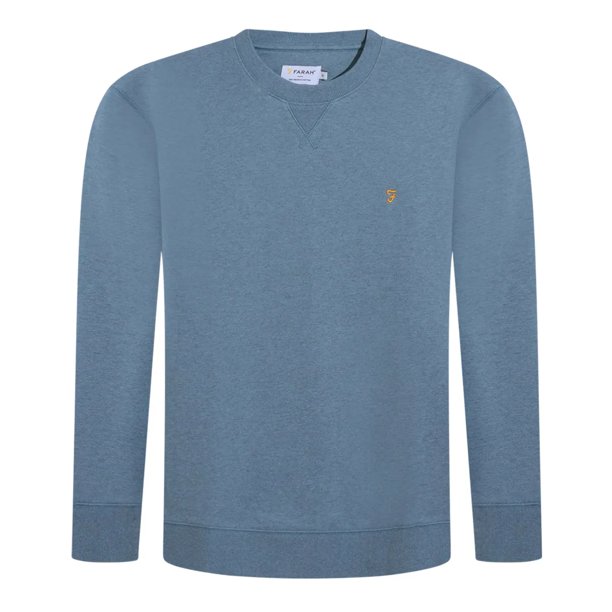 Farah Tim New Crew Sweat Blue Tide Marl